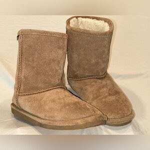 BearPaw Brown Suede Ankle Booties